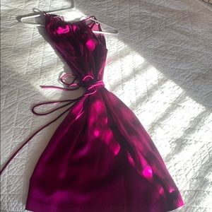 Purple Silk Dress